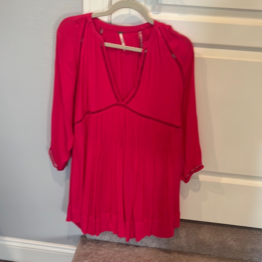 Hot pink free people dress